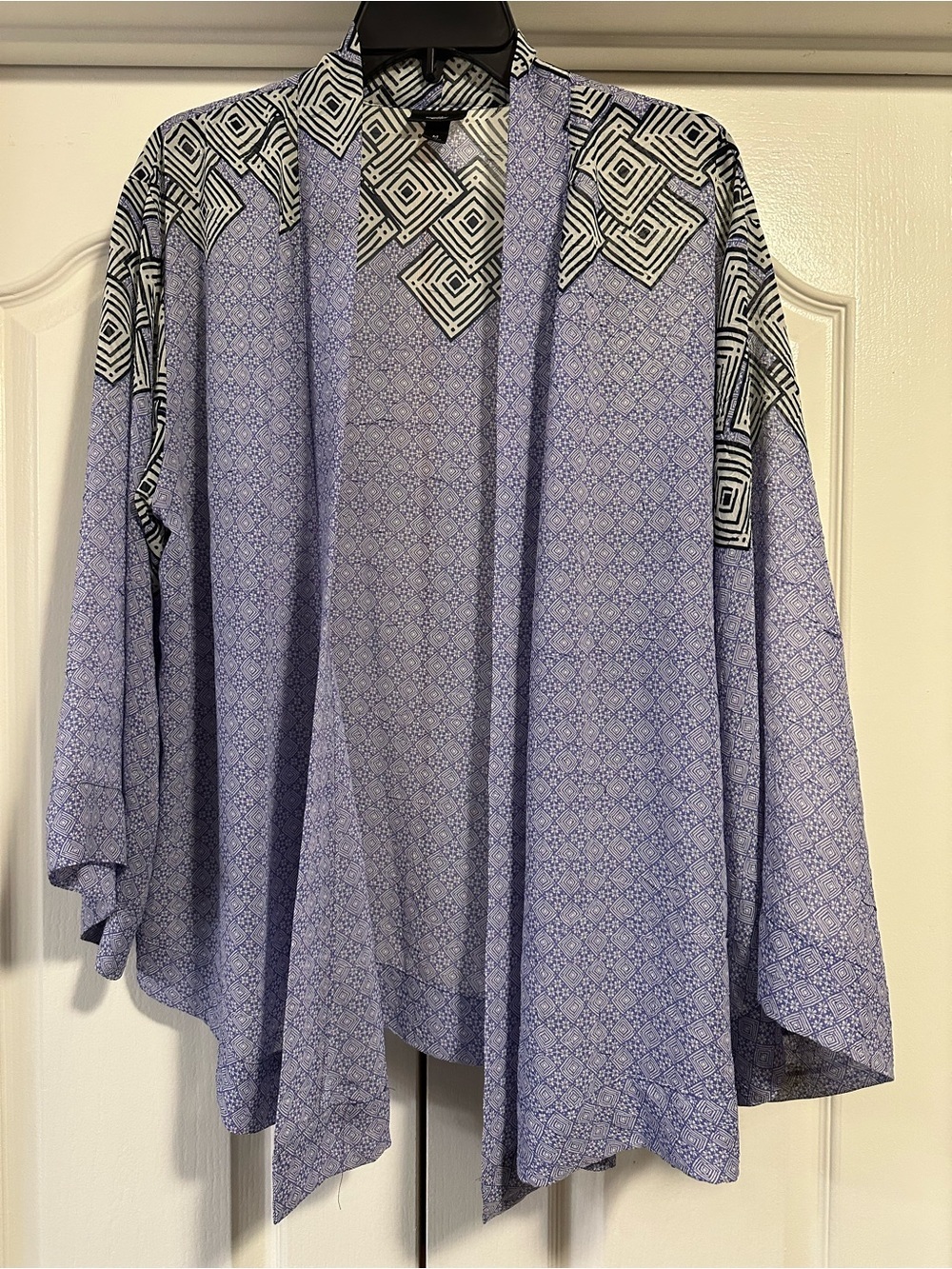 Y2K Mossimo purple and black open kimono sz Medium